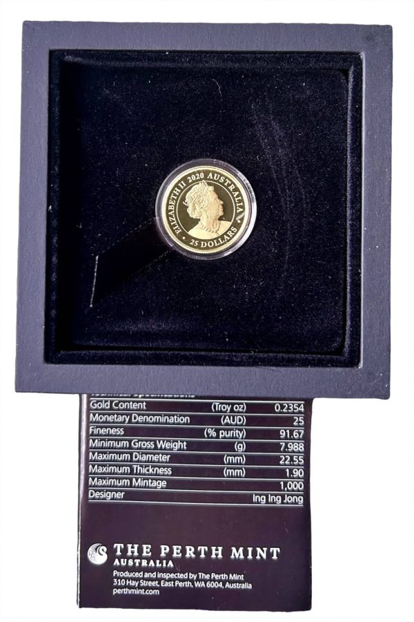 2020 Gold Proof Sovereign, Perth Mint - Australia 25 Dollars - Image 2