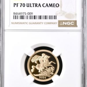 2024 Gold Proof Sovereign, NGC Graded PF70 Ultra Cameo