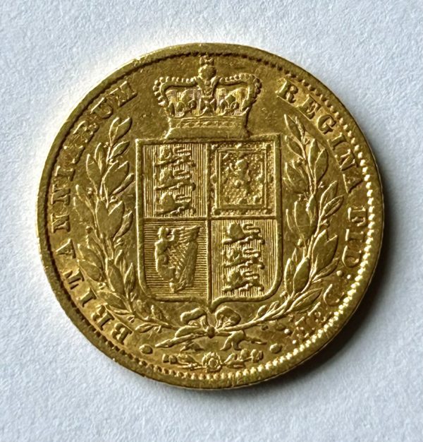 1860 Gold Sovereign Shield - Image 2