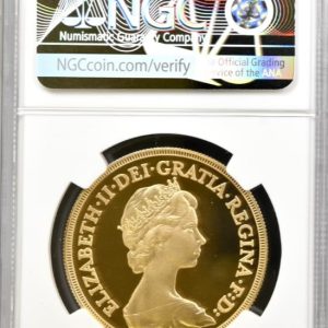 1980 Gold Proof 5 Pounds Sovereign, (£5 / 5Sov), George & Dragon NGC Graded PF68 Ultra Cameo