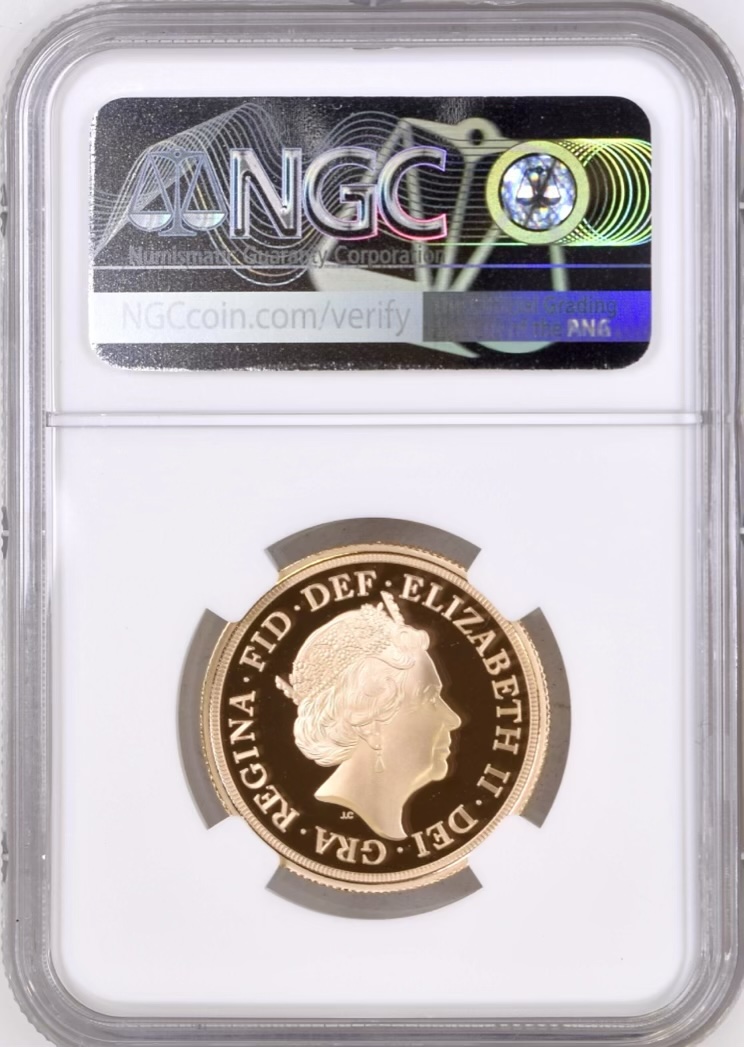 2022 Platinum Jubilee Gold Proof Double Sovereign NGC Graded PF70 Ultra Cameo - Image 2