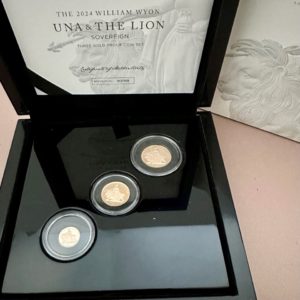 2024 Gold Proof Una And The Lion Three Coin Sovereign Set