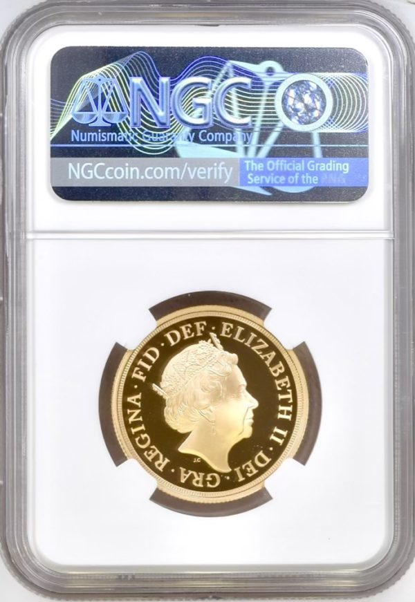 2022 Platinum Jubilee Gold Proof Double Sovereign NGC Graded PF70 Ultra Cameo - Image 2