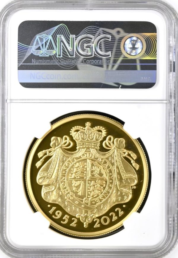 2022 Gold Proof £200  - Two Ounce Coin. Queen Elizabeth II Platinum Jubilee, NGC Graded PF70 Ultra Cameo - Image 2
