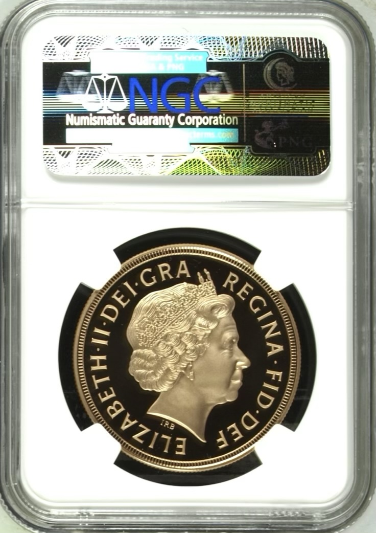 2014 Gold Proof Five Pounds Sovereign (£5) NGC Graded PF70 Ultra Cameo First Releases - Image 2