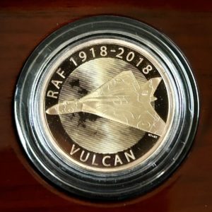 RAF Centenary Vulcan, 2018 Gold Proof Two Pounds (£2)