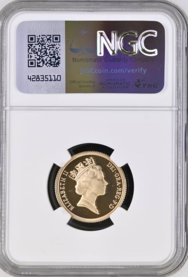 1997 Gold Proof Sovereign, NGC Graded PF70 Ultra Cameo. - Image 2