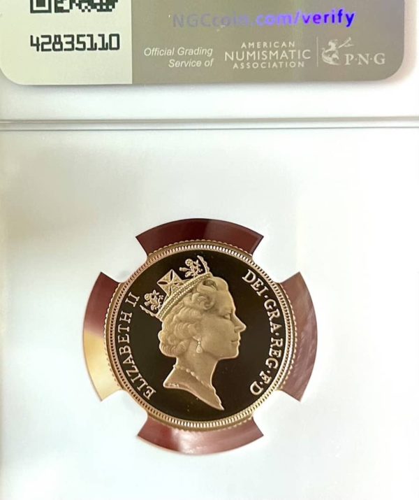 1997 Gold Proof Sovereign, NGC Graded PF70 Ultra Cameo. - Image 3