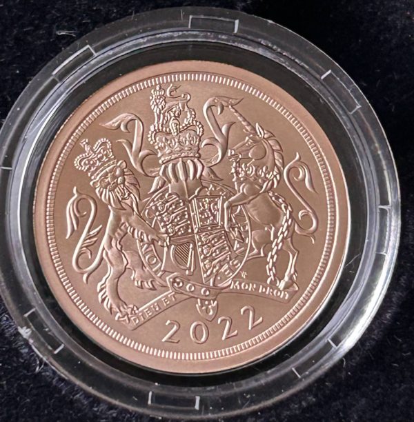 2022 Gold Sovereign, Queen Elizabeth II Platinum Jubilee. Strike On The Day, Brilliant Uncirculated Matte - Image 2