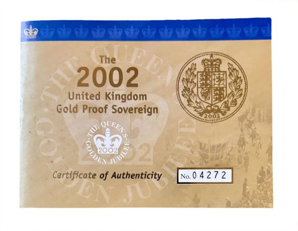 2002 Gold Proof Sovereign - Image 3