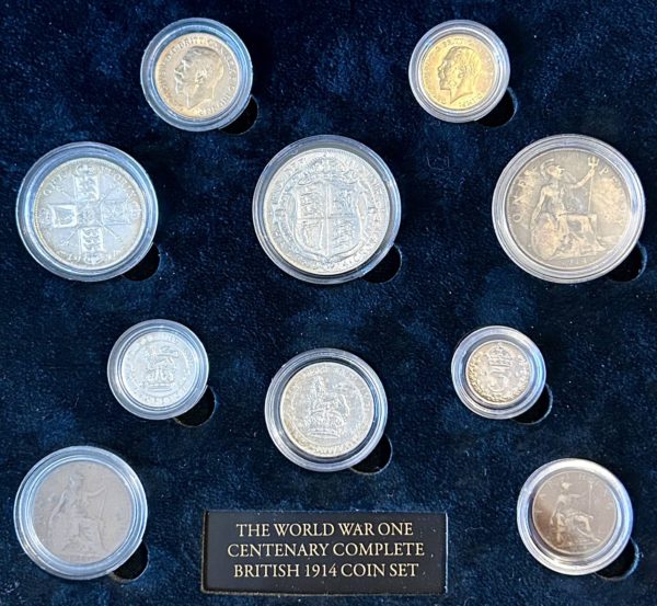 1914 World War One Centenary Complete Annual Set. Includes 1914 Full And Half Sovereign’s - Image 2