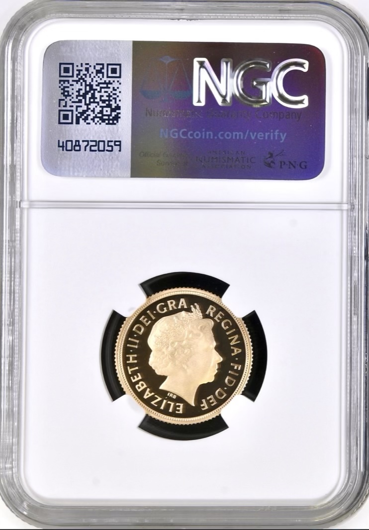 2013 Gold Proof Sovereign, NGC Graded PF70 Ultra Cameo - Image 2