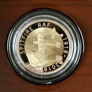 2018 Gold Proof Two Pounds (£2), RAF Centenary - Spitfire