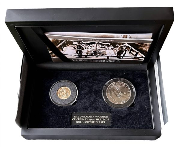 World War One Unknown Warrior Centenary Set Containing 1920 Full Gold Sovereign