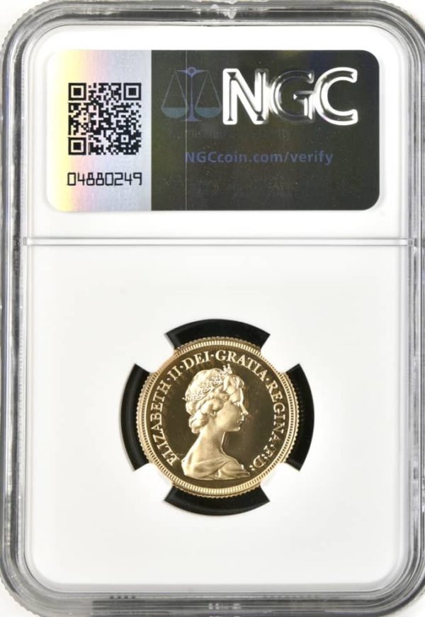 1979 Gold Proof Sovereign, NGC Graded PF69 Ultra Cameo. - Image 2