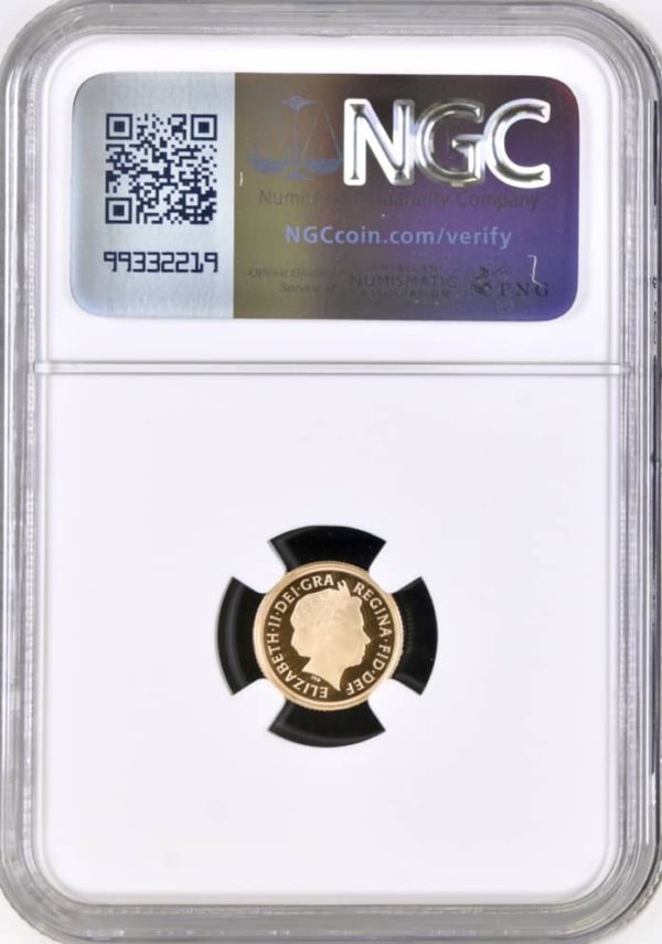 2014 Gold Proof Quarter Sovereign, NGC PF70 Ultra Cameo - Image 2