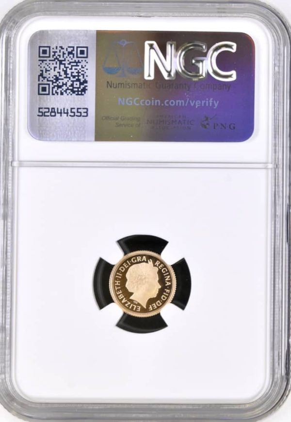 2013 Gold Proof Quarter Sovereign, NGC Graded PF70 Ultra Cameo. - Image 2