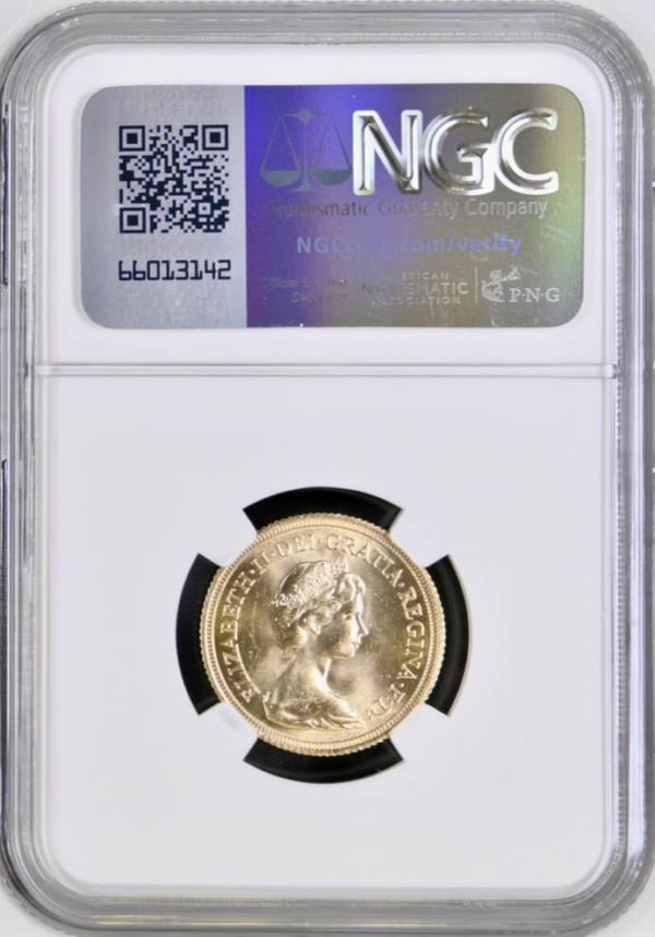 1979 Gold Sovereign, NGC Graded MS63. - Image 2