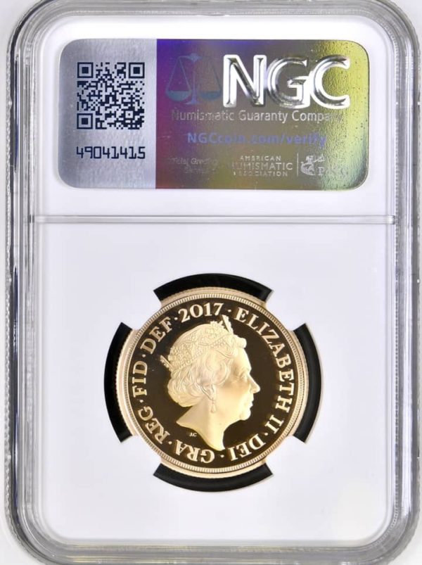 2017 Gold Proof Double Sovereign, Pistrucci 200th Anniversary Design. NGC Graded PF70 Ultra Cameo - Image 2