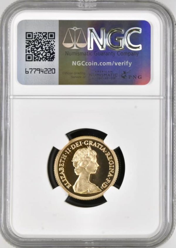 1983 Sovereign, Gold Proof Coin. NGC Graded PF68 Ultra Cameo. - Image 2