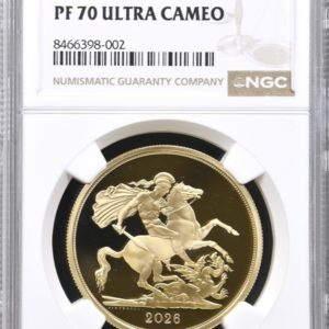 2026 Gold Proof Five Coin Sovereign Set, NGC Graded PF70 Ultra Cameo