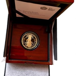 2019 Yale Of Beaufort Queens Beasts Gold Proof 100 Pounds, One Ounce Coin (1oz)