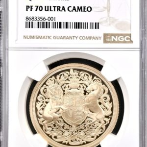 2022 Memorial Gold Proof Five Pounds Sovereign (£5), NGC Graded PF70 Ultra Cameo