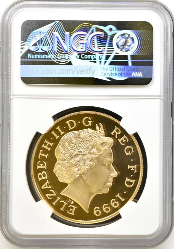 Princess Diana 1999 Gold Proof £5 Crown, NGC Graded PF68 Ultra Cameo - Image 2