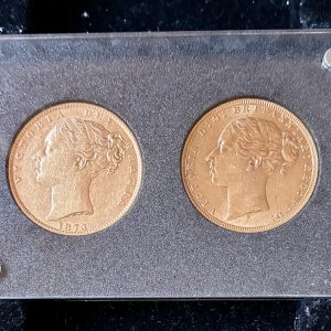 1873 Gold Sovereign Set