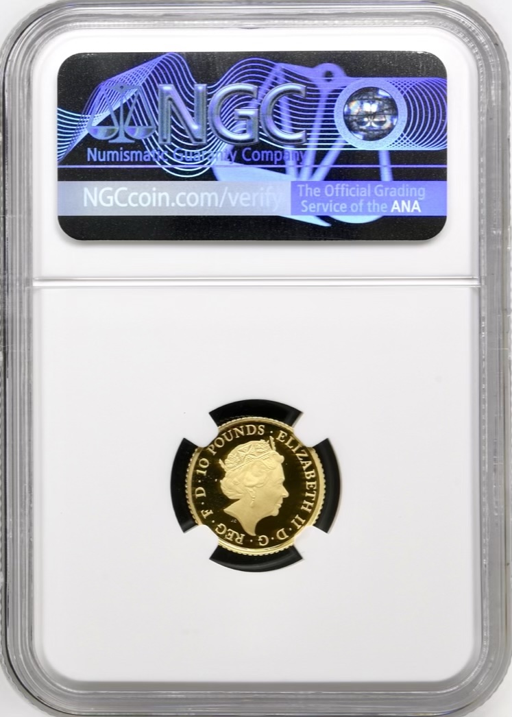 2015 Gold Proof Britannia £10, 1/10th Oz. Coin. NGC Graded PF70 Ultra Cameo - Image 2