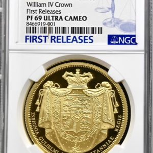 William IV Crown, Great Engravers 2026 Gold Proof £200, Two Ounce Coin. NGC Graded PF69 UCAM