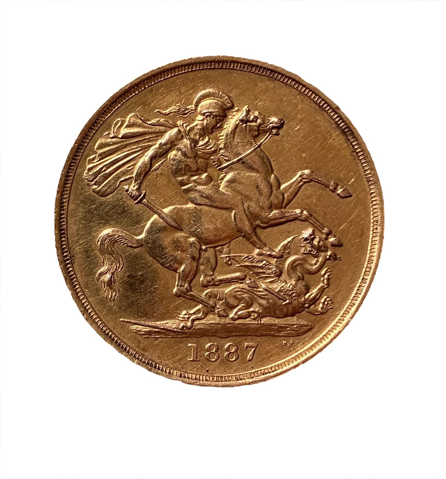 1887 Gold Double Sovereign (£2) - Image 2