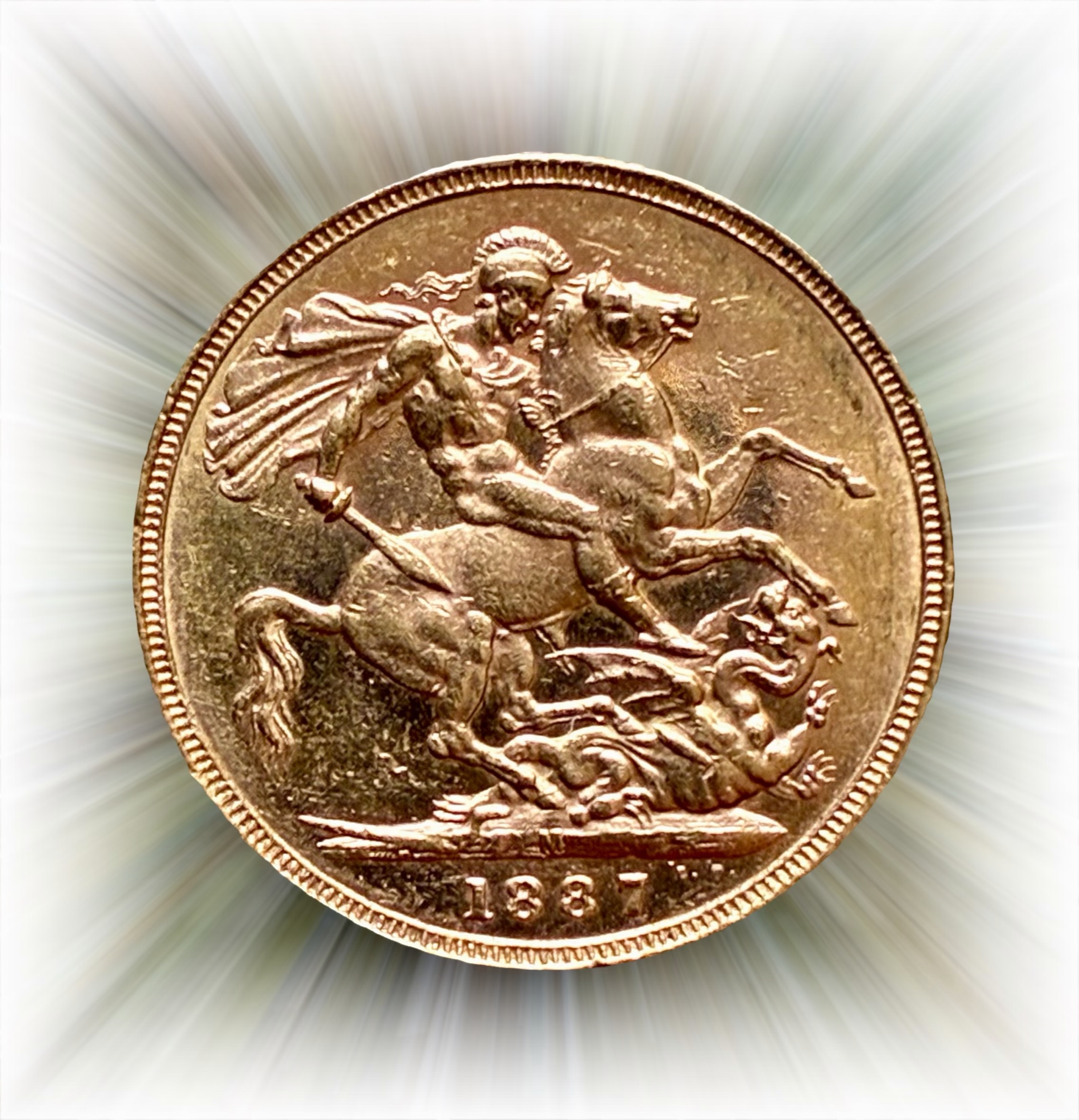 1887 Gold Sovereign - Image 2
