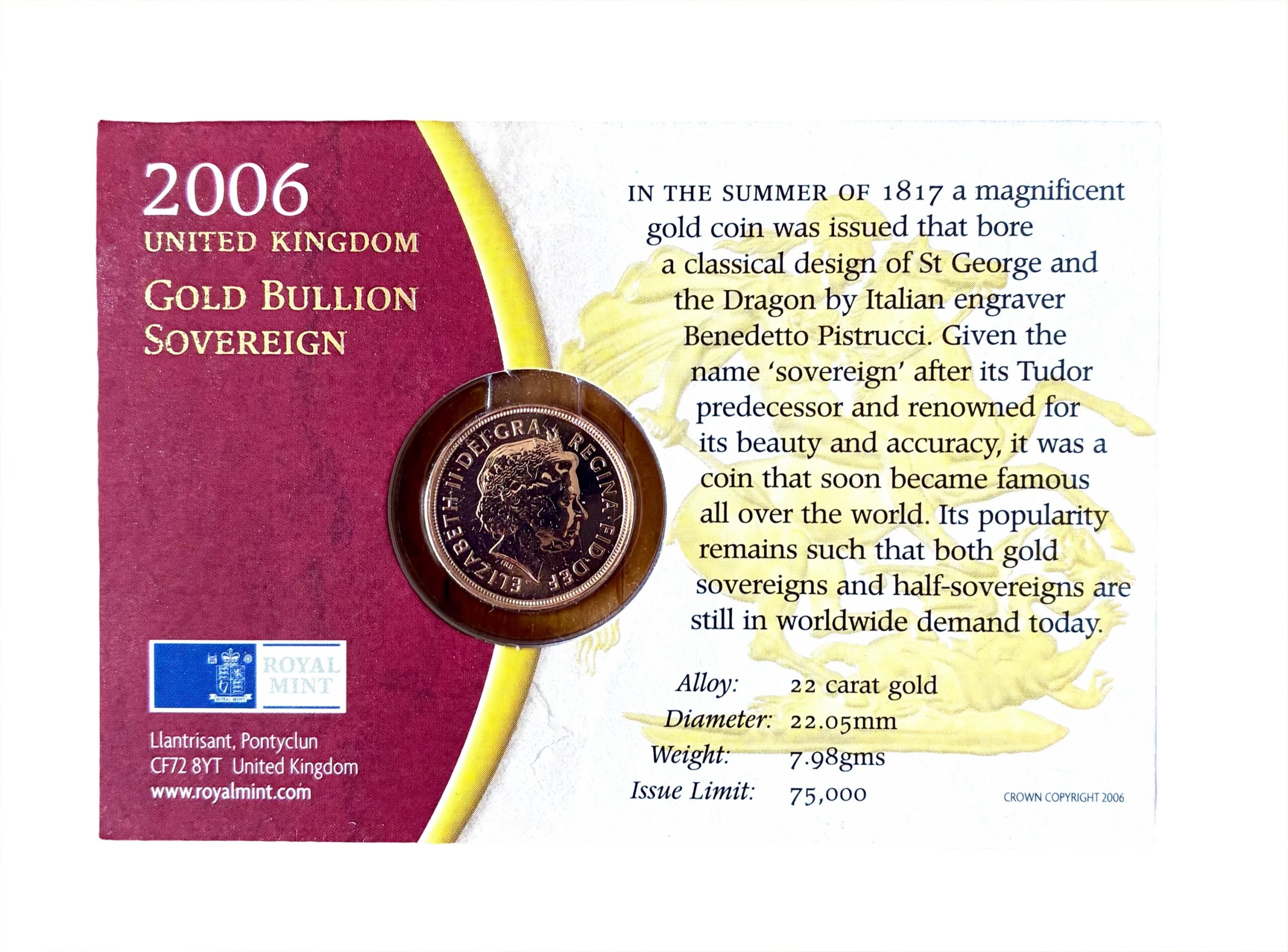 2006 Gold Sovereign - Image 2