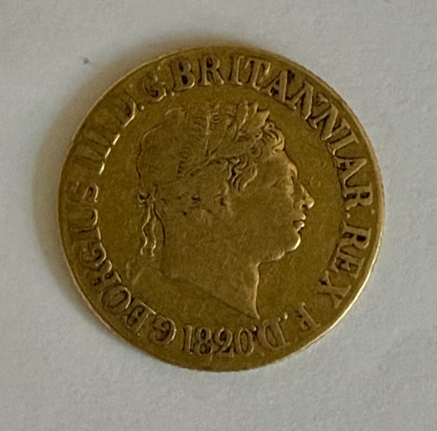 1820 Gold Sovereign - Image 2