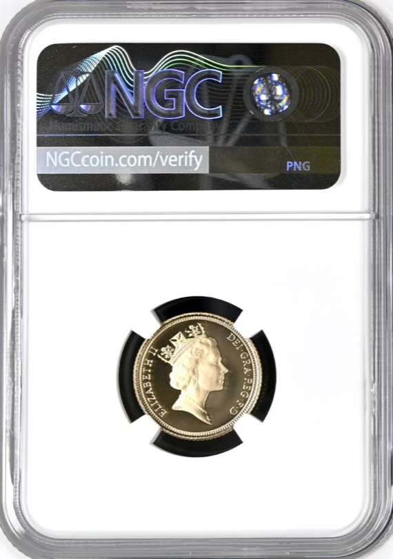 1993 Gold Proof Half Sovereign, NGC Graded PF69 Ultra Cameo - Image 2