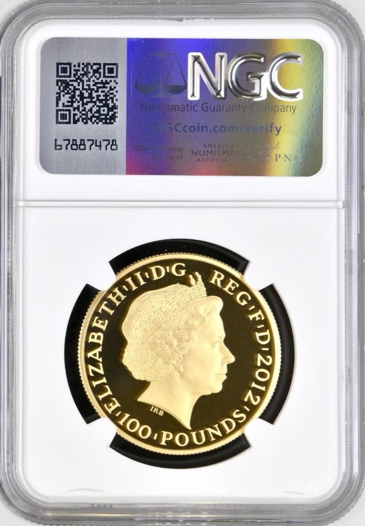 2012 Gold Proof £100 London Olympics - Stronger - Mars. NGC Graded PF70 Ultra Cameo - Image 2
