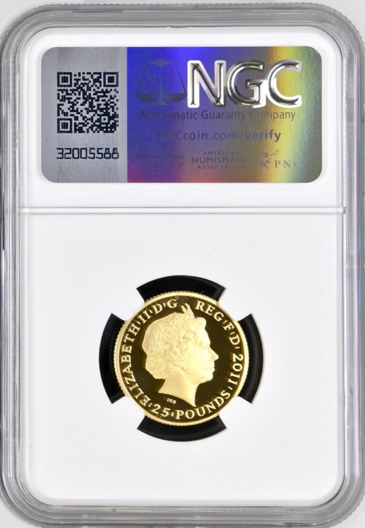 2011 Gold Proof £25 London Olympics - Altius - Juno. NGC Graded PF70 Ultra Cameo - Image 2