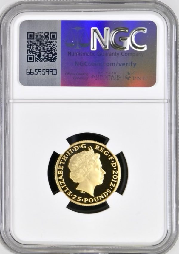 2012 Gold Proof £25 London Olympics - Stronger - Vulcan. NGC
