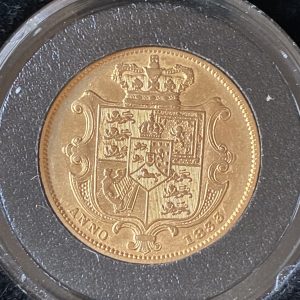 1833 Gold Sovereign