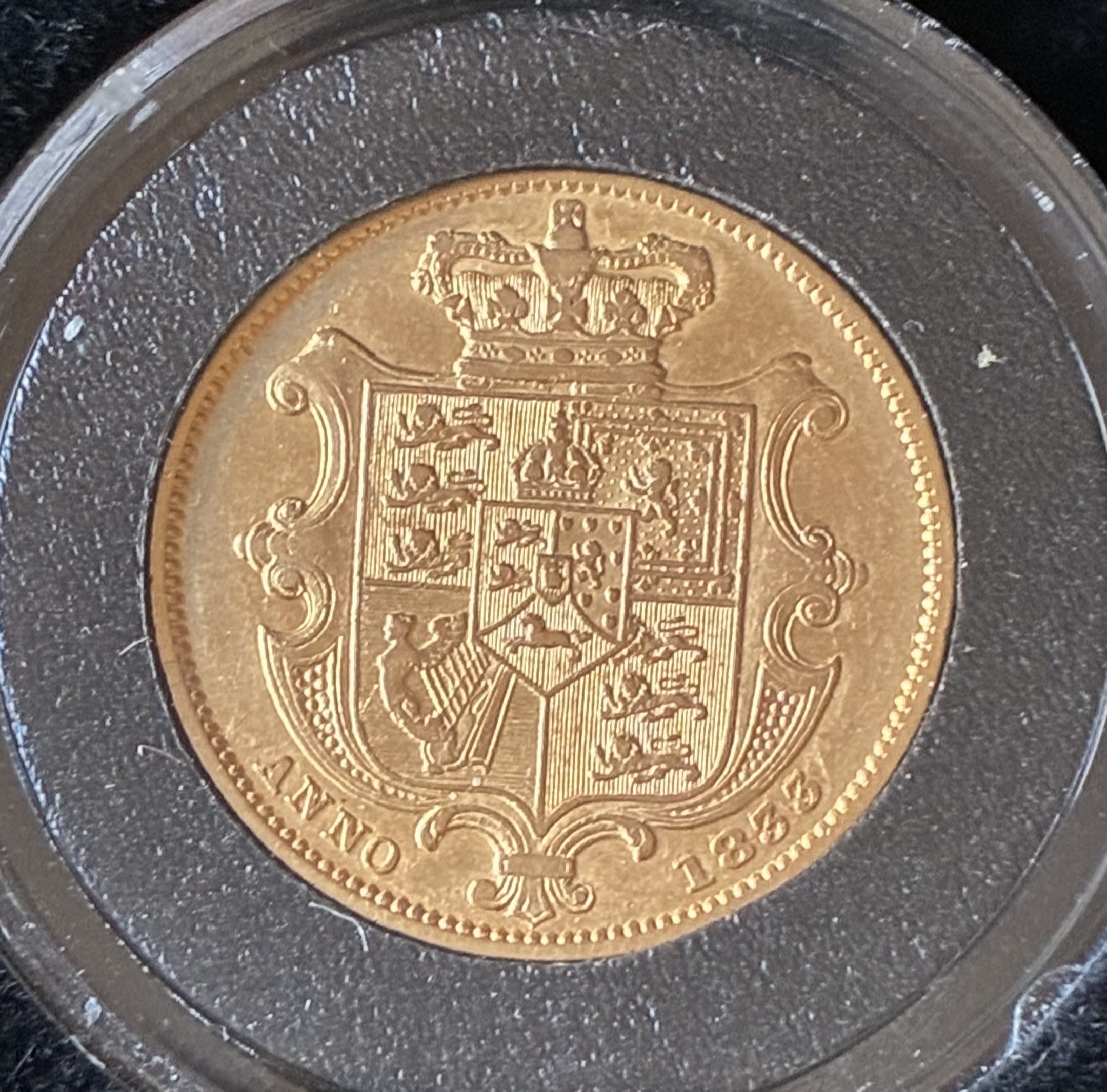 1833 Gold Sovereign